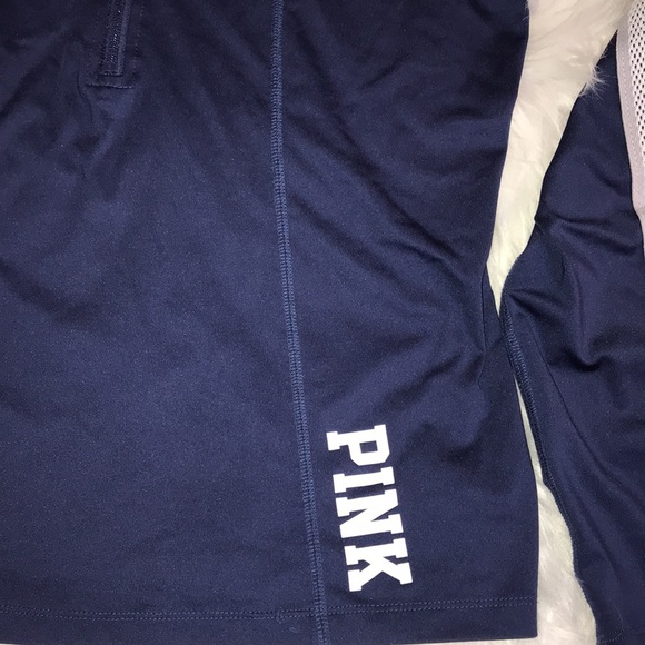 Pink Victoria Secret 1/4 zip sport top sz L - Picture 2 of 10